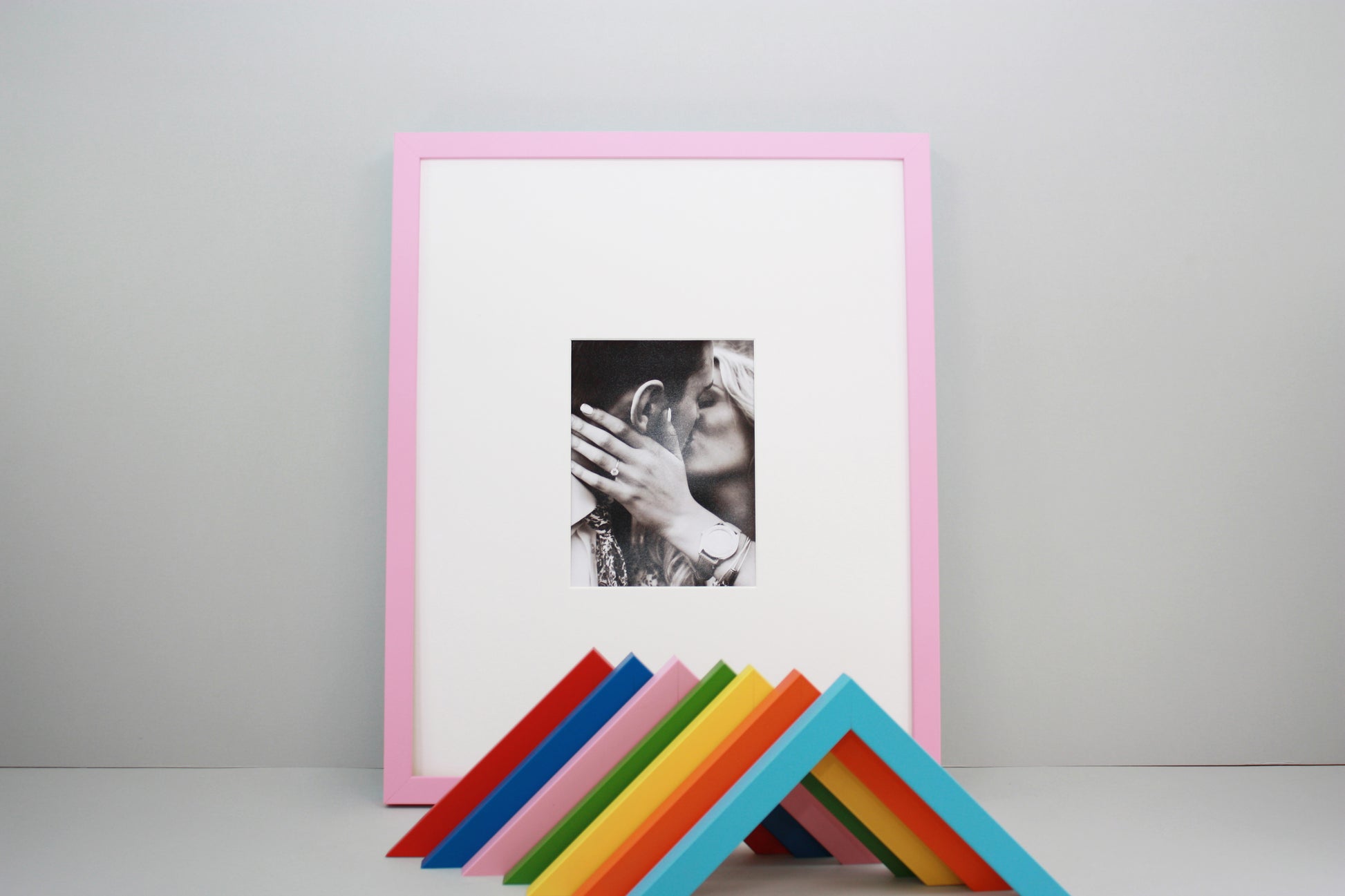 Premium Wedding Signing Frames. Rainbow Range. 40x50cm. Wedding Guestbook. - PhotoFramesandMore - Wooden Picture Frames