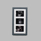 Baby Scan Photo Frame - Multi aperture Frame for Three Scan sized Photos.  Handmade. Baby Shower Gift | Pregnancy Announcement