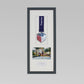 Personalised Medal Frame with Apertures for Medal, 6x4" Landscape Photo and Text. Marathon Display 2026