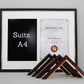 Traditional Style Graduation Frame. Suits Two A4 Certificates - PhotoFramesandMore - Wooden Picture Frames