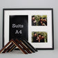 Traditional Style Graduation Frame with Photos. Suits an A4 Certificate and two 5x7" Photos. - PhotoFramesandMore - Wooden Picture Frames