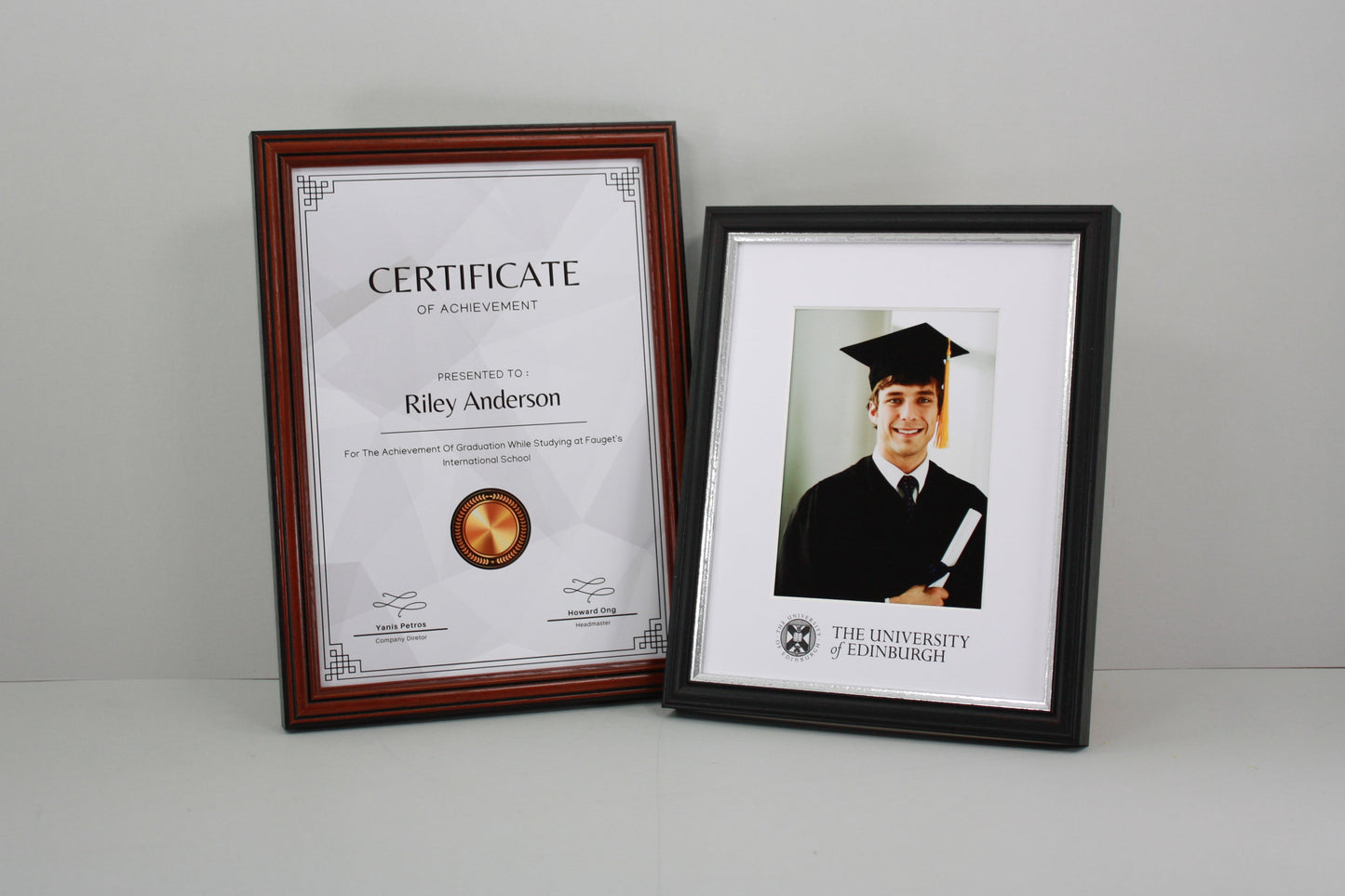 Traditional Style Graduation Frames for Mounted University Pictures - PhotoFramesandMore - Wooden Picture Frames