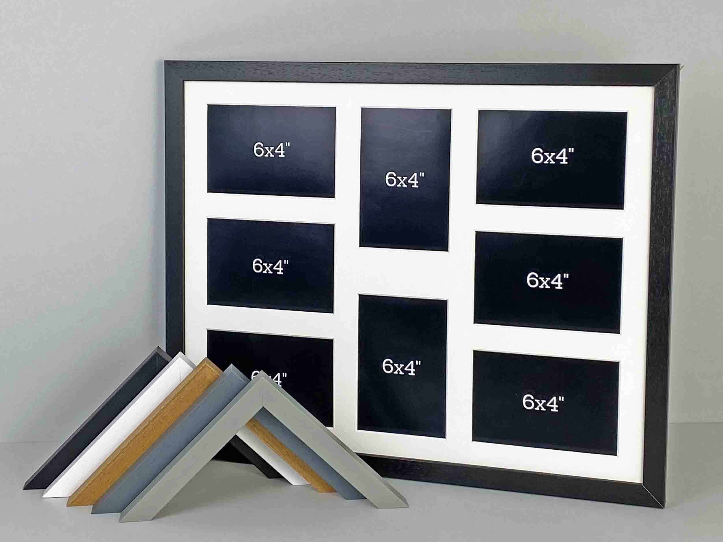 Long Multi Frame Multi-Aperture Frames | Multi Photo Frames | Collage Frames | UK Made ...