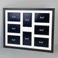 Suits Eight 6x4" Photos. 40x50cm Multi Aperture Photo Frame. - PhotoFramesandMore - Wooden Picture Frames