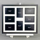 Suits Eight 6x4" Photos. 40x50cm Multi Aperture Photo Frame. - PhotoFramesandMore - Wooden Picture Frames