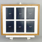 Suits Six 5x7" Photos. 40x50cm. Wooden Multi Aperture Photo Frame. - PhotoFramesandMore