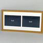 Suits Two 9x6" Photos. 25x50. Wooden Multi Aperture Frame. - PhotoFramesandMore