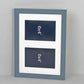 Suits Two 6x4" Photos. A4 Multi Aperture Photo Frame. - PhotoFramesandMore - Wooden Picture Frames