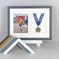 Medal display Frame with Apertures for Medal & Photo. 30x40cm - PhotoFramesandMore - Wooden Picture Frames