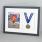 Medal display Frame with Apertures for Medal & Photo. 30x40cm - PhotoFramesandMore - Wooden Picture Frames