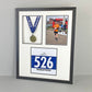 Medal display Frame with Apertures for Bib  &  Photo. 40x50cm. - PhotoFramesandMore - Wooden Picture Frames