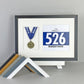 Medal display Frame with Apertures for Medal & Bib. A3 Size. - PhotoFramesandMore - Wooden Picture Frames