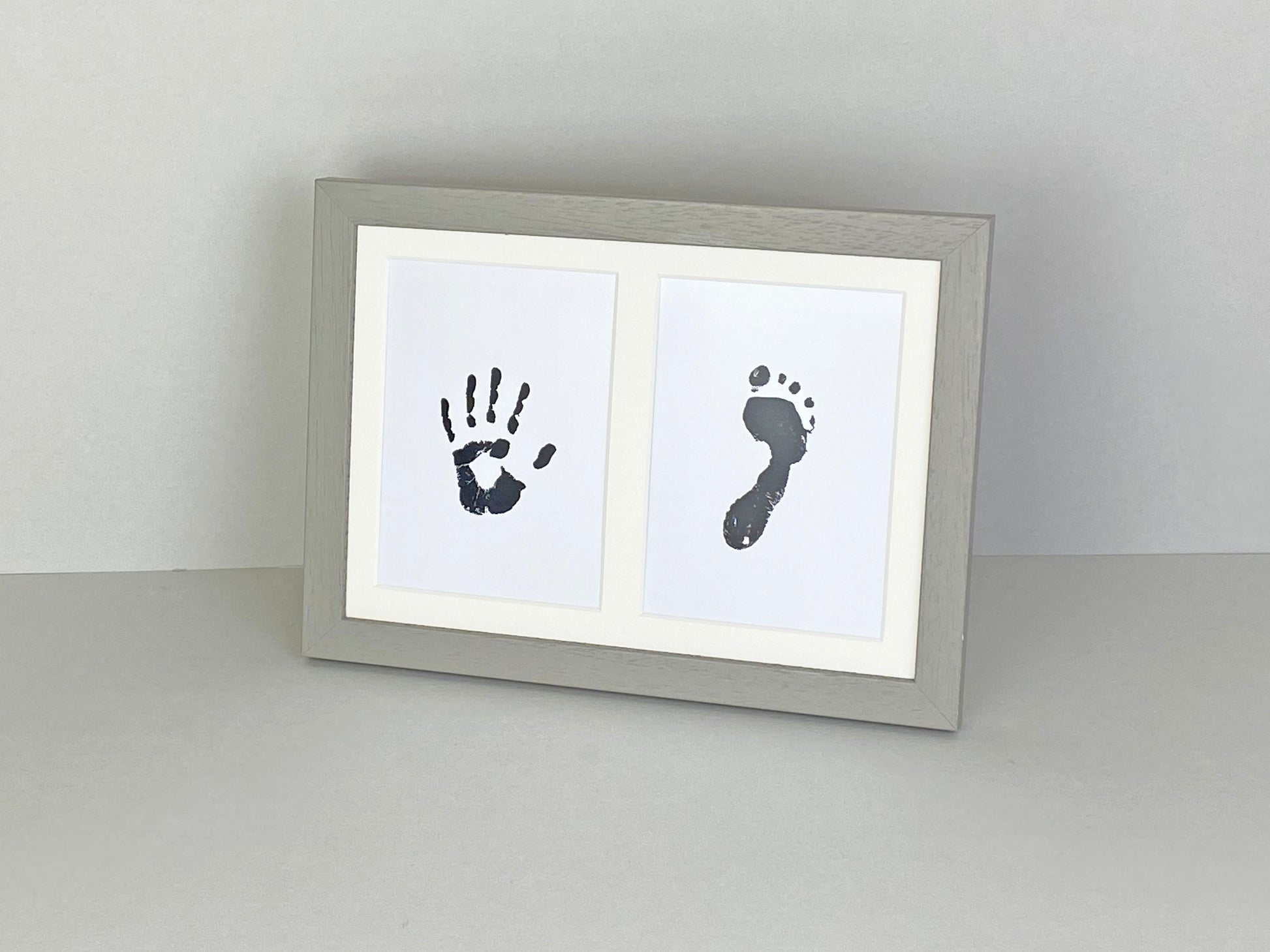 Capture The Memory Frames. Handmade Photo Frame for Baby's Hand&Foot Prints, Inkless kit included. A4. A Perfect Gift for New Parents. - PhotoFramesandMore - Wooden Picture Frames