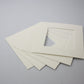 Packs of Square Mounts - Cream -  Pack of 5/10/20 - PhotoFramesandMore - Wooden Picture Frames