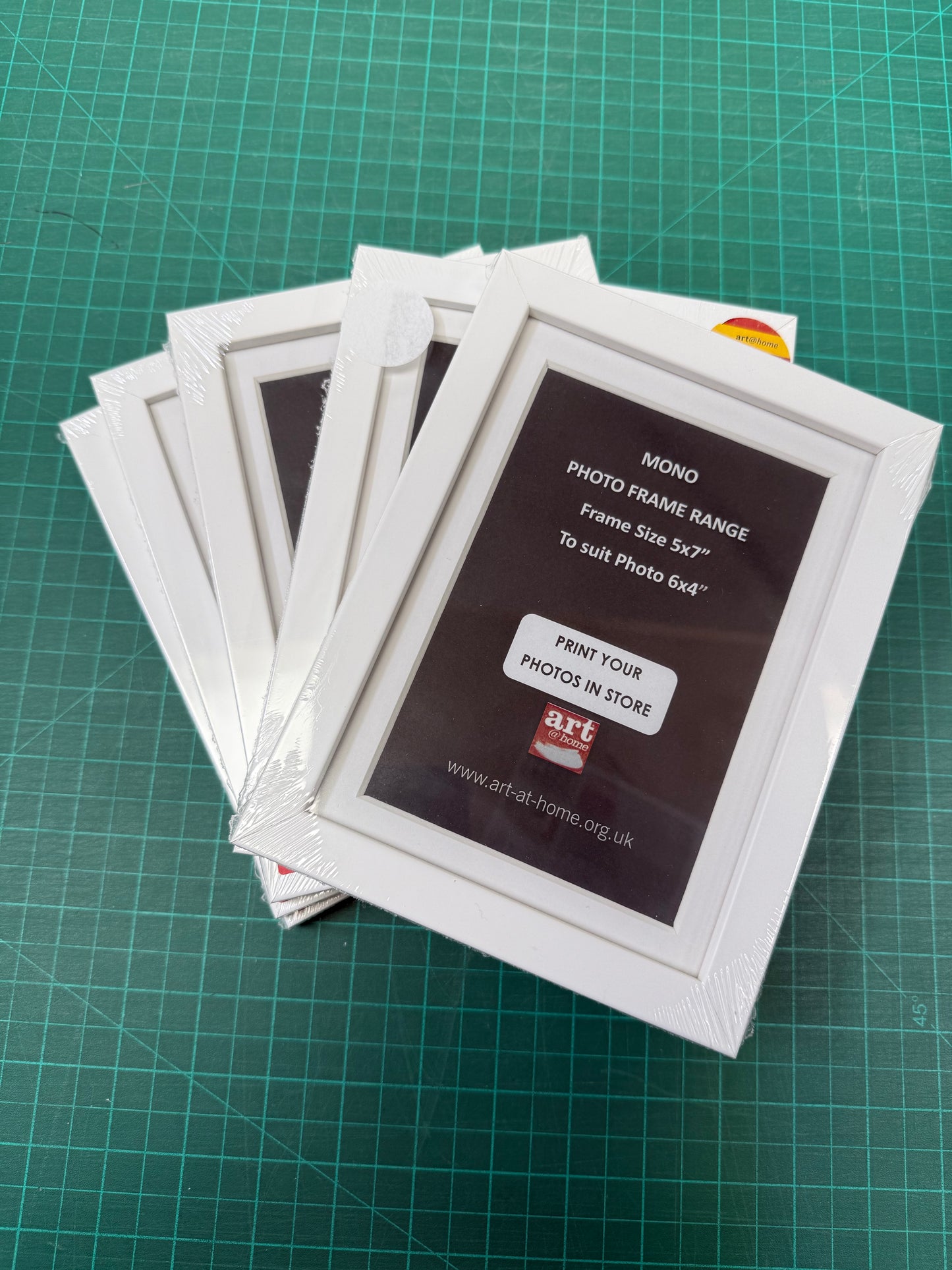CLEARANCE PHOTO FRAMES - Packs of 5 - Wooden Frames - Matt Finish