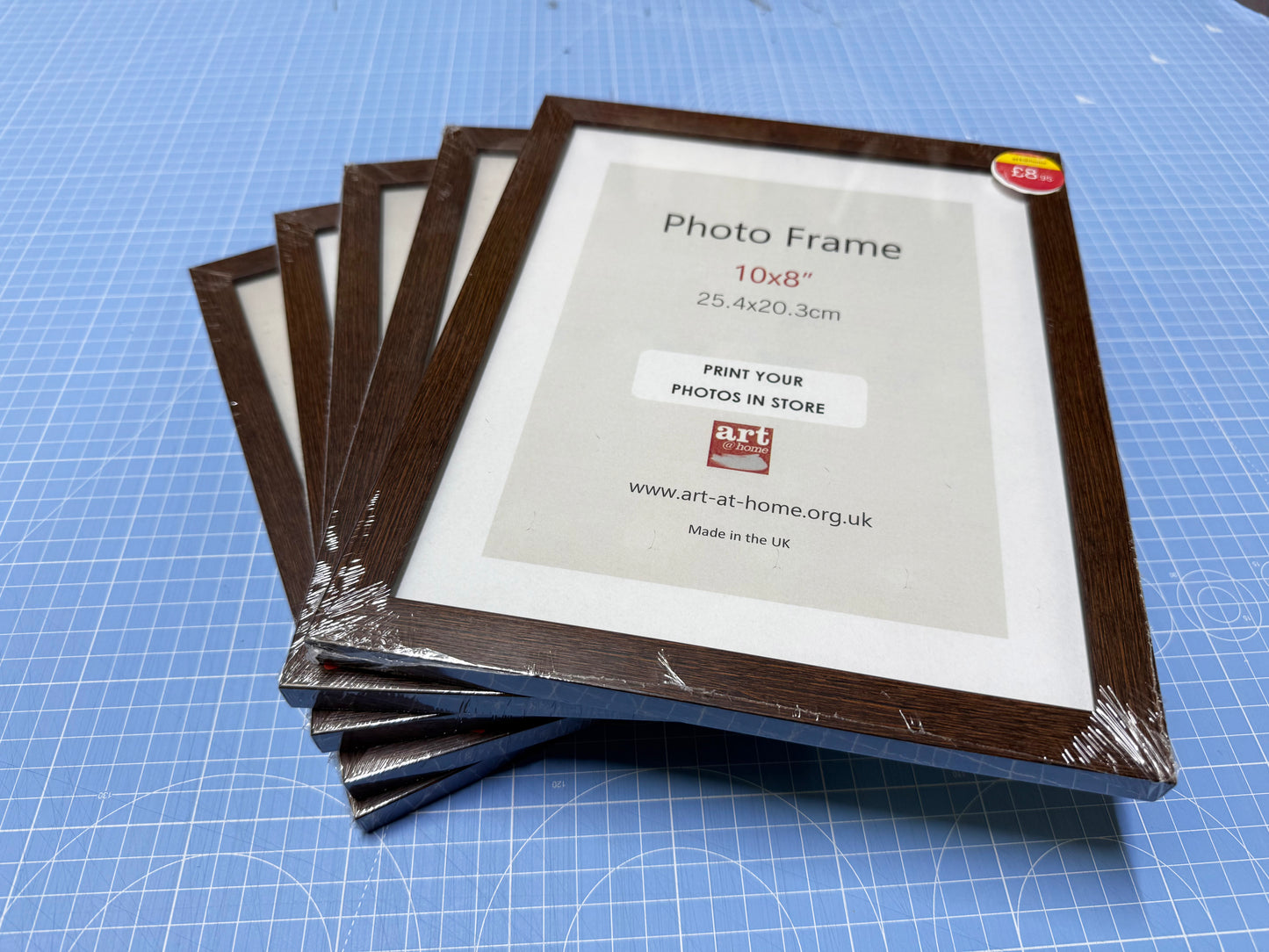 CLEARANCE PHOTO FRAMES - Packs of 5 - Brushed Finish