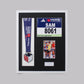 Personalised Medal display Frame with Apertures for Medal, Race Bib (21x16cm), 6x4" Photo and Text.