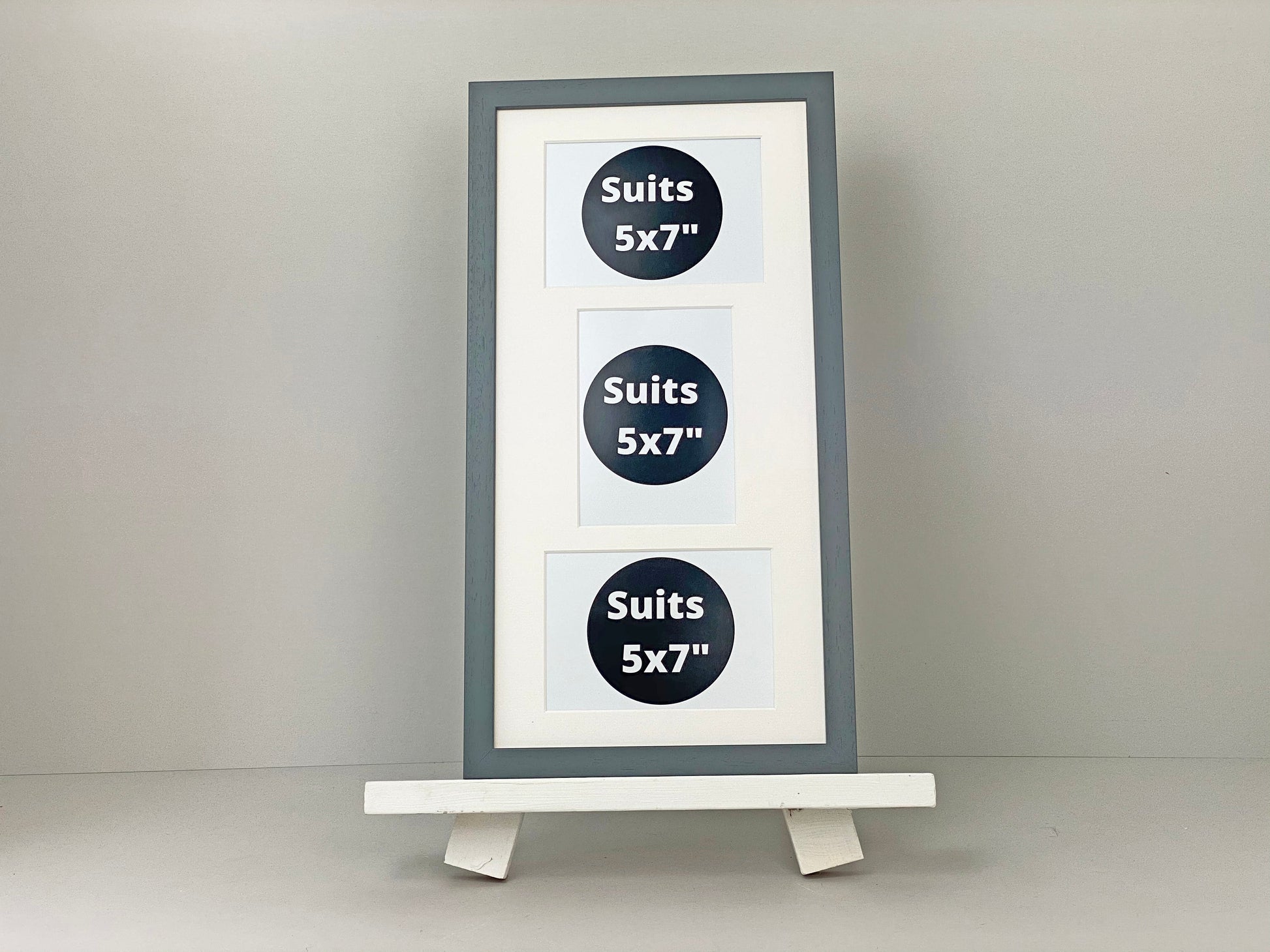 Suits Three 5x7" Photos, Mixed Portrait and Landscape. Multi Aperture Photo Frame. - PhotoFramesandMore