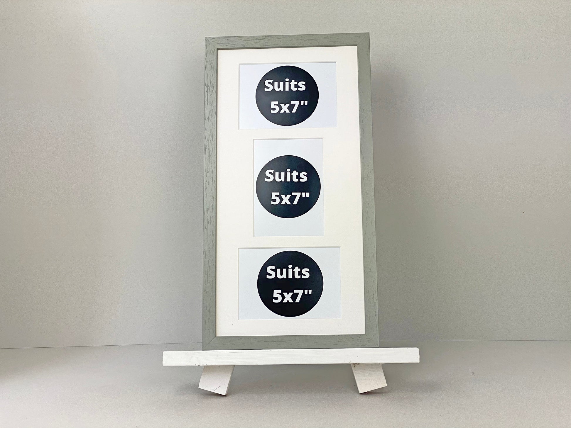 Suits Three 5x7" Photos, Mixed Portrait and Landscape. Multi Aperture Photo Frame. - PhotoFramesandMore