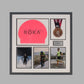 Personalised Triathlon Medal & Swim Cap Display Frame – Medal Holder with 3 Photos (5x7")