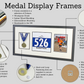 Medal display Frame with Apertures for Swim Cap and Photo. 30x60cm. Swimmers | Triathletes | Athletes - PhotoFramesandMore - Wooden Picture Frames
