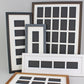 Instax Wide. Suits Nine Instax wide sized Photos, Visual aperture 9.5x5.8cm. A3 Wooden Multi Aperture Frame. - PhotoFramesandMore - Wooden Picture Frames