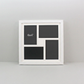 Suits Four 6x4" Photos. 30x30cm. Wooden Multi aperture Frame.