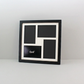 Suits Four 6x4" Photos. 30x30cm. Wooden Multi aperture Frame.