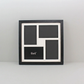 Suits Four 6x4" Photos. 30x30cm. Wooden Multi aperture Frame.
