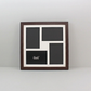 Suits Four 6x4" Photos. 30x30cm. Wooden Multi aperture Frame.