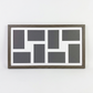 Suits Eight 6x4" Photos. 30x60cm. Wooden Multi Aperture Photo Frame.