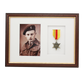 Military Medal display Frame for One Medal and a 6x4" Photograph. Traditional Range. - PhotoFramesandMore - Wooden Picture Frames