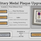 Military and Service Medal display Frame for Two Medals. 20x20cm.