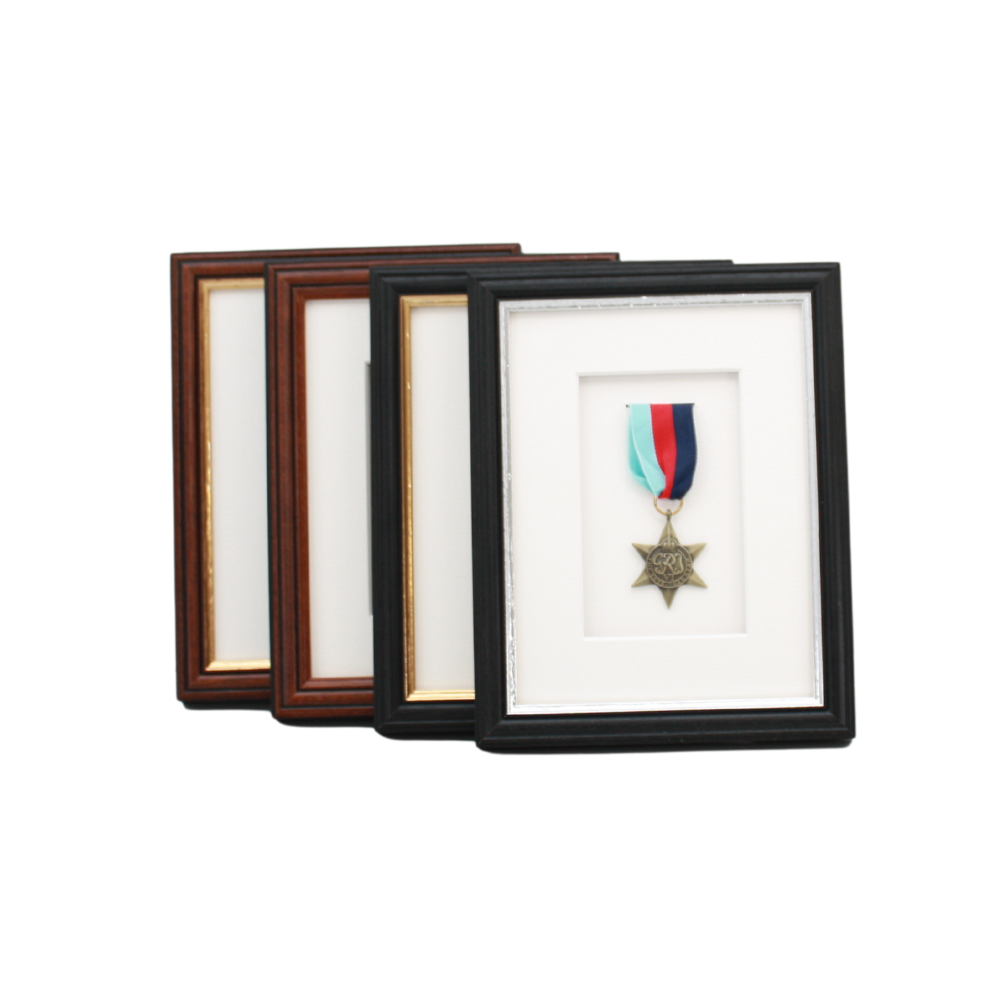 Military Medal display Frame for 1 Medal. Traditional Range. - PhotoFramesandMore - Wooden Picture Frames