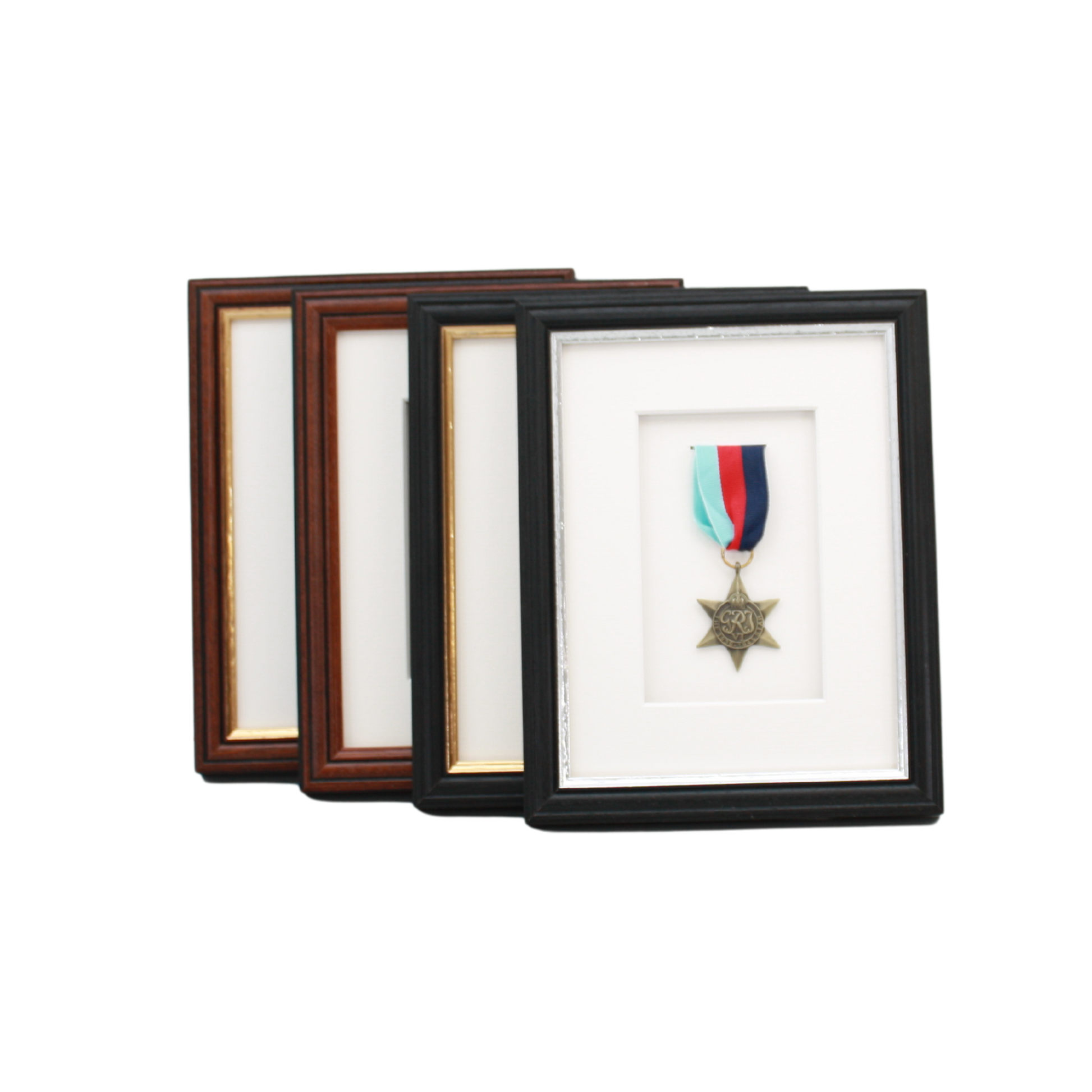 Military Medal display Frame for 1 Medal. Traditional Range. - PhotoFramesandMore - Wooden Picture Frames