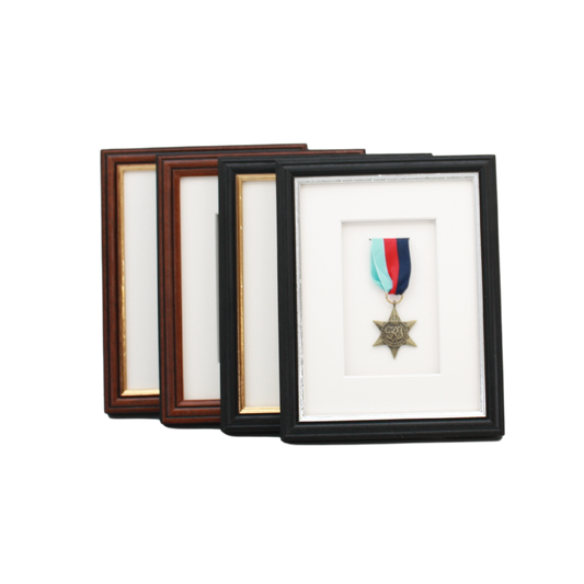 Military Medal display Frame for 1 Medal. Traditional Range. - PhotoFramesandMore - Wooden Picture Frames