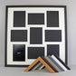 Suits Nine 5x7" Photos. 60x60cm. Wooden Multi Aperture Photo Frame. - PhotoFramesandMore - Wooden Picture Frames