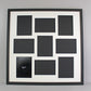 Suits Nine 5x7" Photos. 60x60cm. Wooden Multi Aperture Photo Frame. - PhotoFramesandMore - Wooden Picture Frames