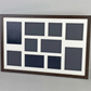 Suits 10 Images, 4x4", 6x4", 5x5", 5x7". Naturals Range.40x60cm. Wooden Multi Aperture Photo Frame.