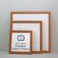 Oak Colour - Square Wooden Frames | Standard Size Frames - PhotoFramesandMore - Wooden Picture Frames