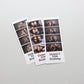 Photo Booth Strip Floating Frame - 3 Photo Booth Strips - Floating Photo Frame showing the entire Photo strip, including border. - PhotoFramesandMore - Wooden Picture Frames