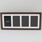 20x50cm. Multi Aperture Frame. Holds Four 6x4" photos.Wooden Collage Frame. - PhotoFramesandMore - Wooden Picture Frames
