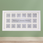 Personalised School Years Photo Frame - Multi Aperture Frame. 20x40cm. - PhotoFramesandMore - Wooden Picture Frames