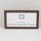 Walnut Colour Panoramic Picture Frames - Studio Range - PhotoFramesandMore - Wooden Picture Frames