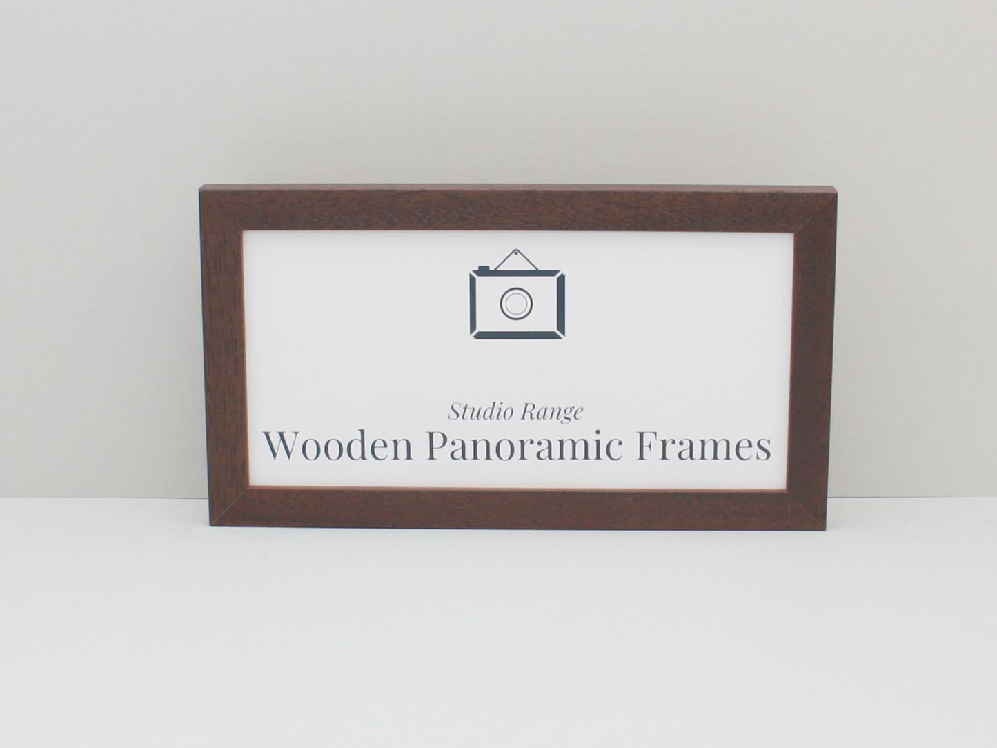 Walnut Colour Panoramic Picture Frames - Studio Range - PhotoFramesandMore - Wooden Picture Frames