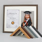 Certificate, Graduation, Diploma Frame with Photo. Suits an A4 Sized Certificate/image and a 10x8" Photo. - PhotoFramesandMore - Wooden Picture Frames