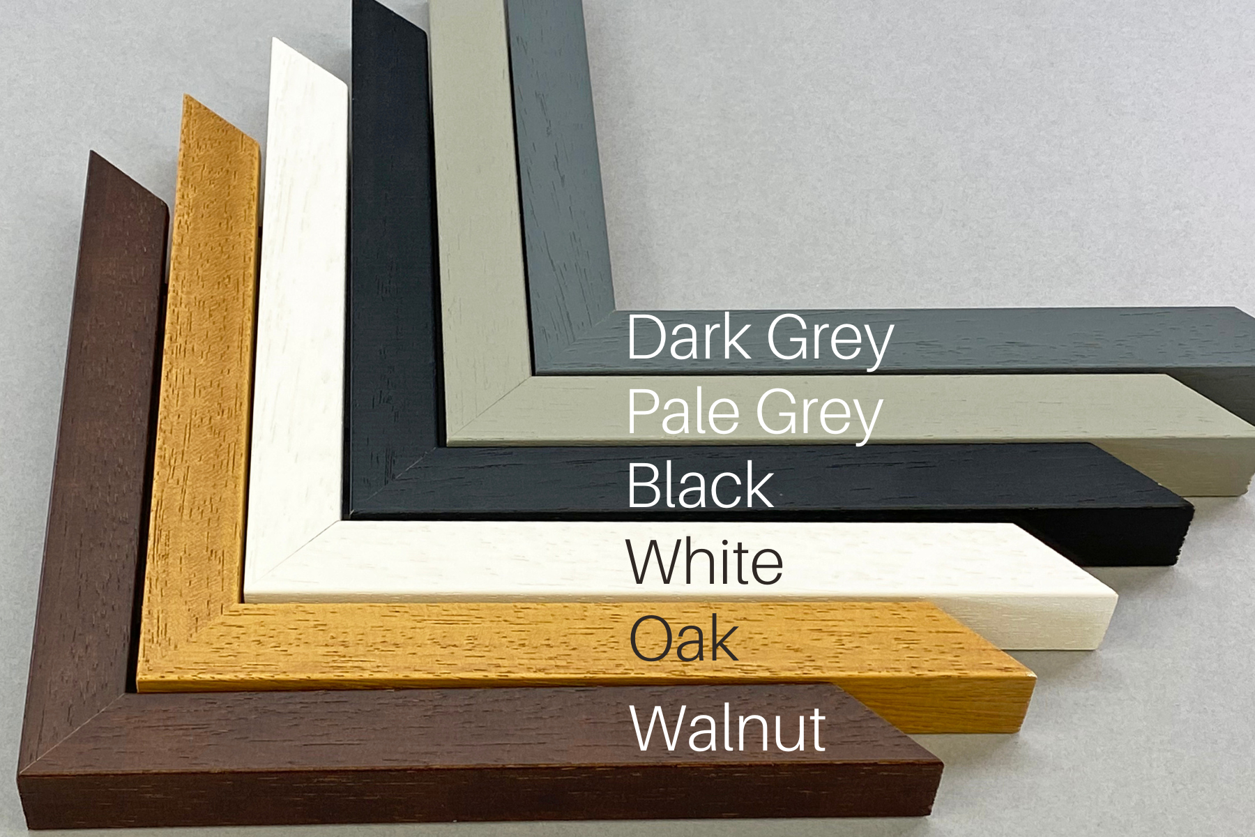 Walnut Colour - Square Wooden Frames | Standard Size Frames - PhotoFramesandMore - Wooden Picture Frames