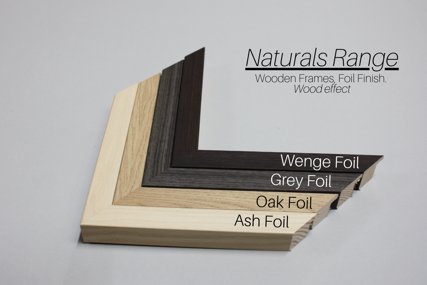 Made To Measure - Naturals 22 Range - Wooden Picture Frames with a Natural Wood Colour Finish