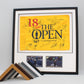 Flag Display Frame, with two photographs. Perfect for Golf Flags. - PhotoFramesandMore - Wooden Picture Frames - Golf Dad