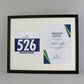 Frame to suit a Running / Cycling Bib and an A4 Certificate / Course Map. Landscape or Portrait - PhotoFramesandMore - Wooden Picture Frames